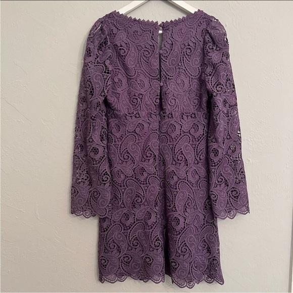 Maeve by Anthropologie Lace Mini Dress Lavender Purple Size 2 NWT - Picture 8 of 10